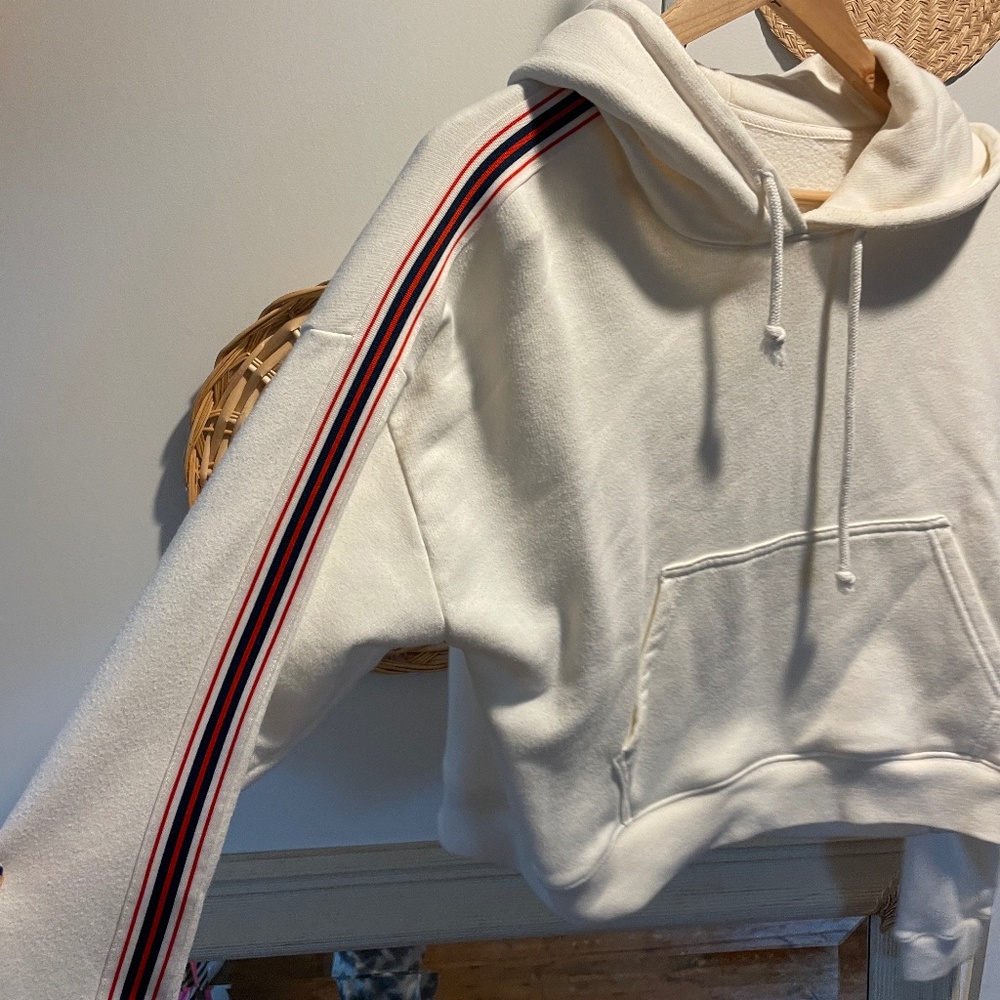 TNA Aritizia Sweater Striped Sleeves